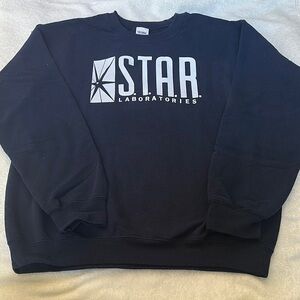 DC Comics The Flash STAR Laboratories Navy Blue Sweater | Barry Allen